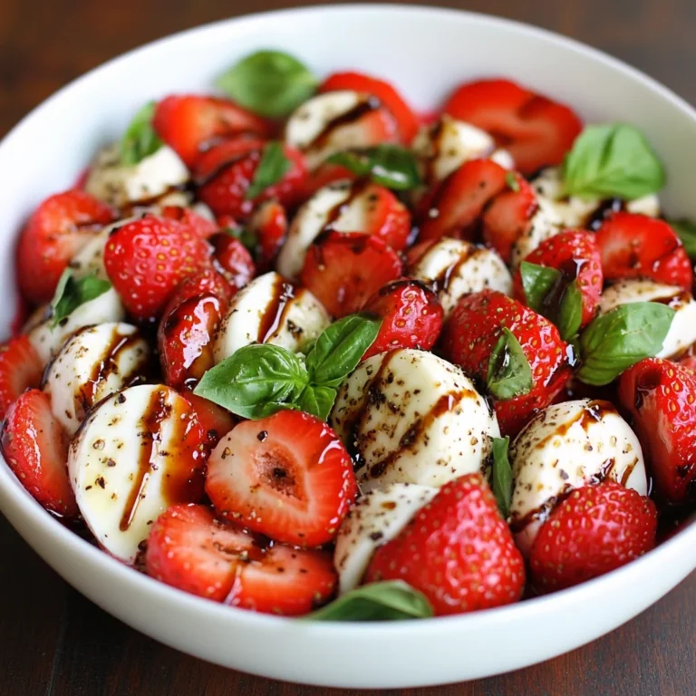 Balsamic Strawberry Caprese: A Refreshing Summer Delight