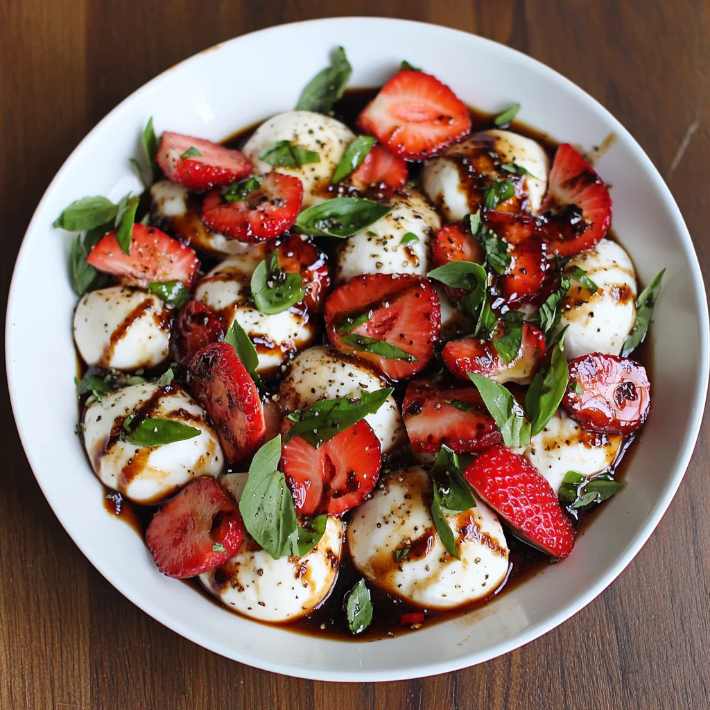 Balsamic Strawberry Caprese