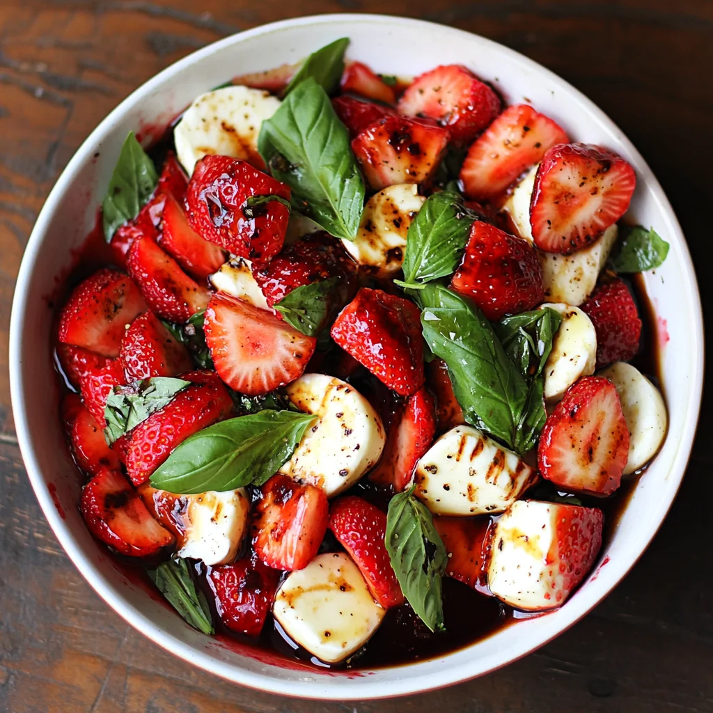 Balsamic Strawberry Caprese