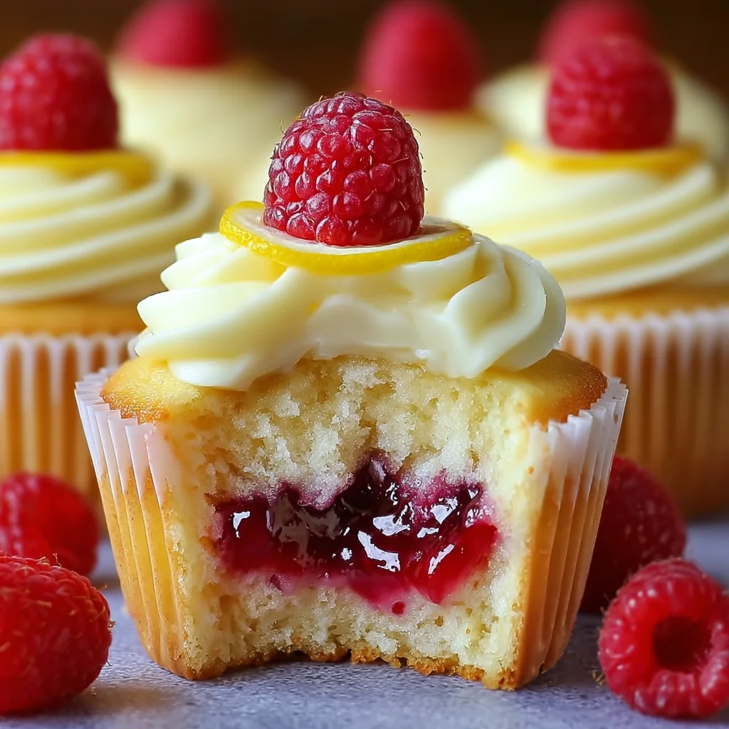 Raspberry Lemon Heaven Cupcakes