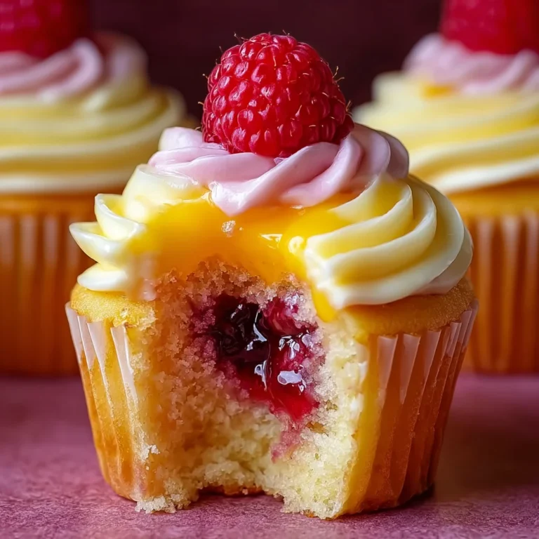 Raspberry Lemon Heaven Cupcakes