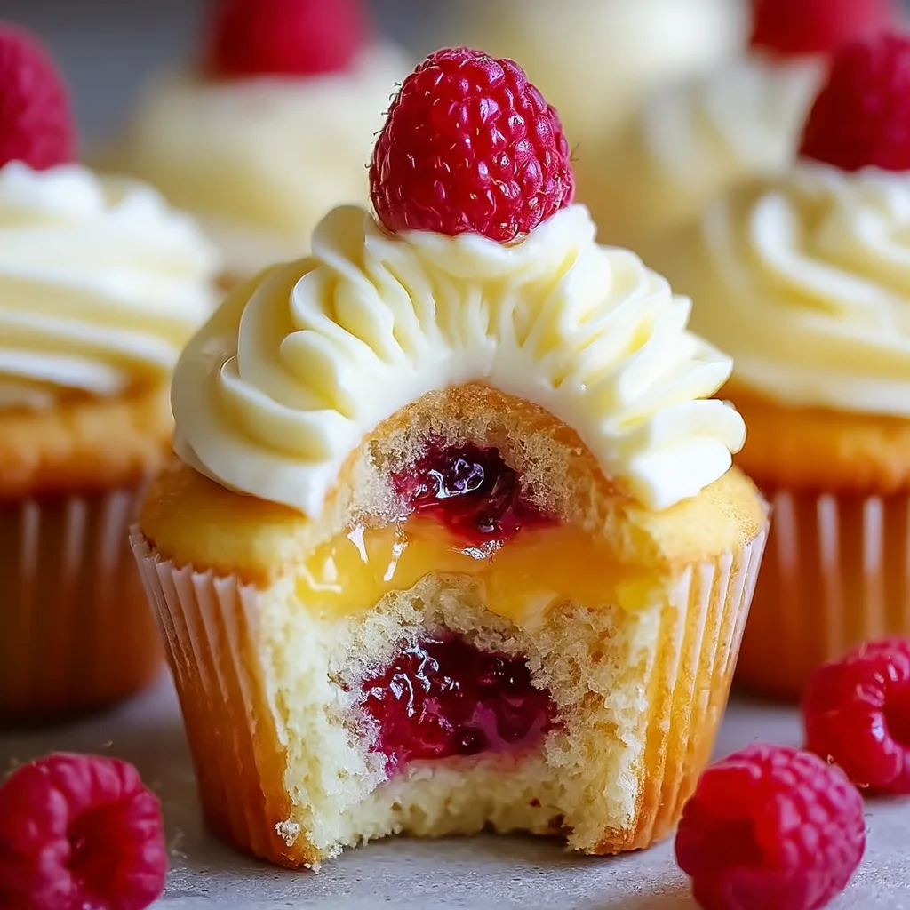 Raspberry Lemon Heaven Cupcakes