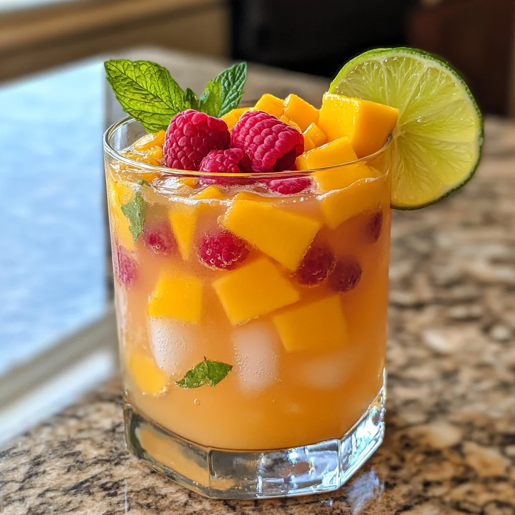 Raspberry Mango Daiquiris
