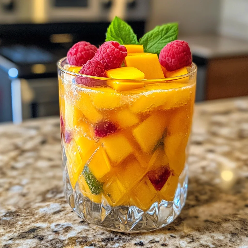 Raspberry Mango Daiquiris