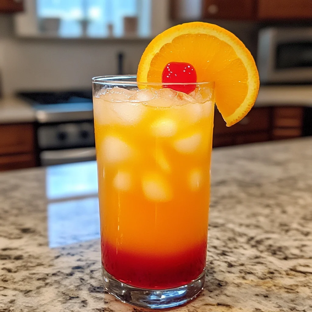 Malibu Sunset Cocktail – A Tropical Paradise in a Glass
