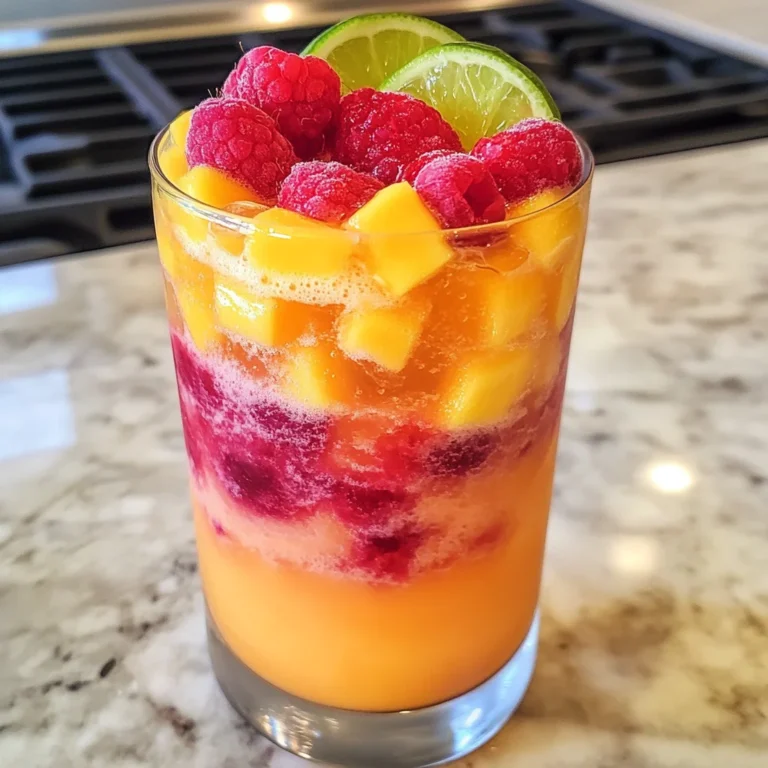 Raspberry Mango Daiquiris