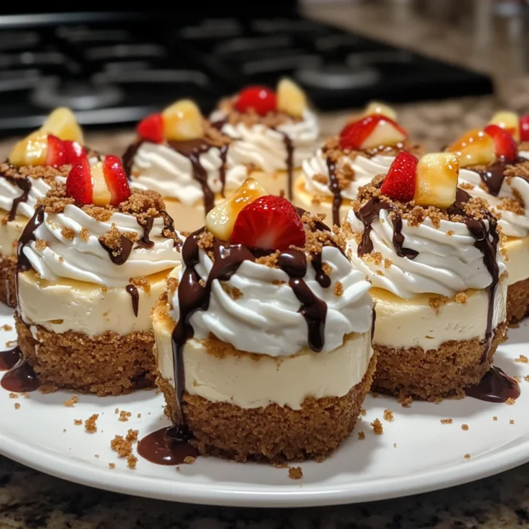 Banana Split Cheesecakes