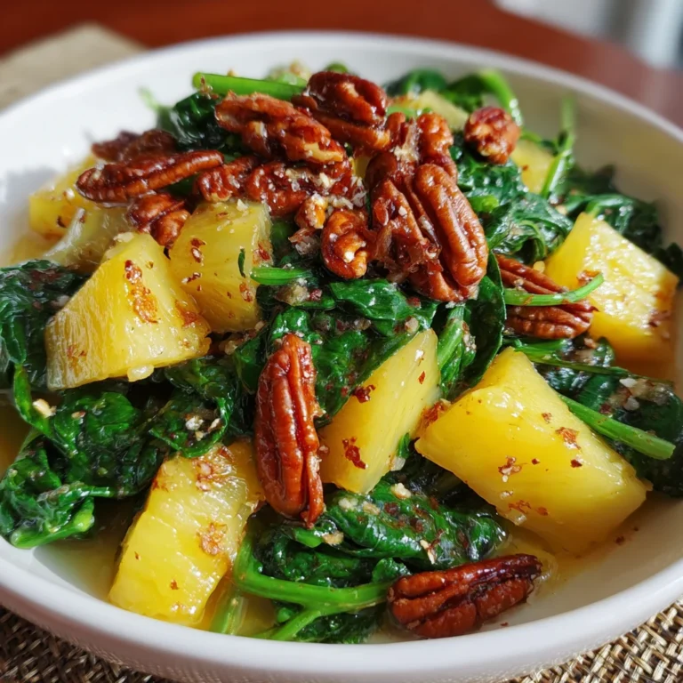 Pineapple Spinach Salad
