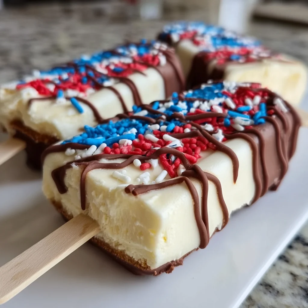Fourth of July Cheesecake Pops (No-Bake)