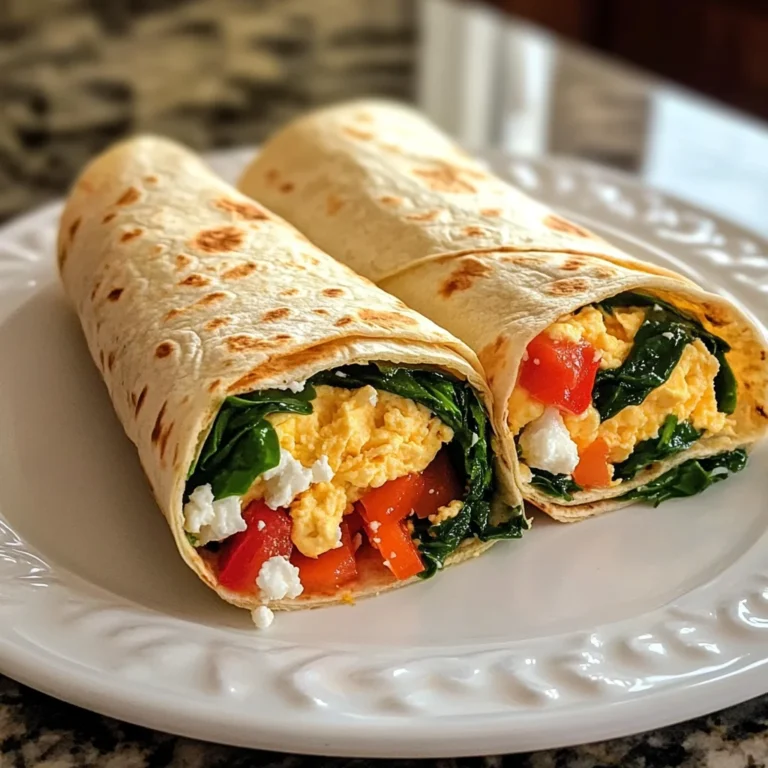 Egg and Spinach Wrap
