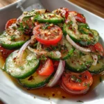 Marinated Cucumbers, Onions, and Tomatoes