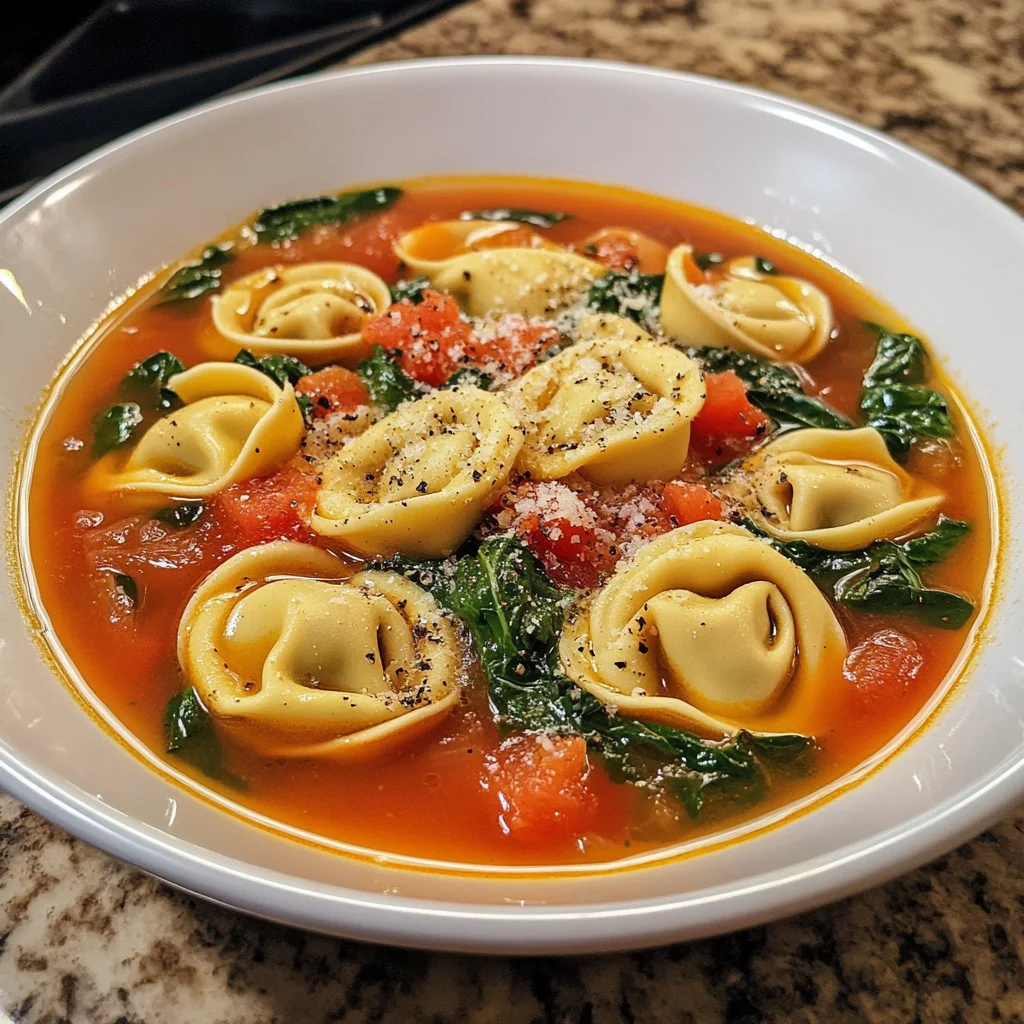 Spinach Tortellini Soup