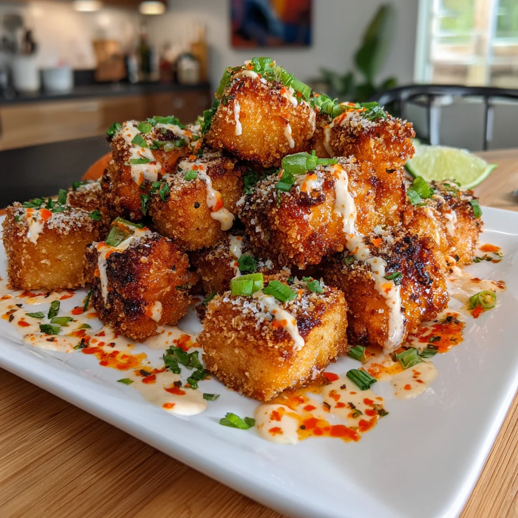 Crispy Bang Bang Salmon Bites