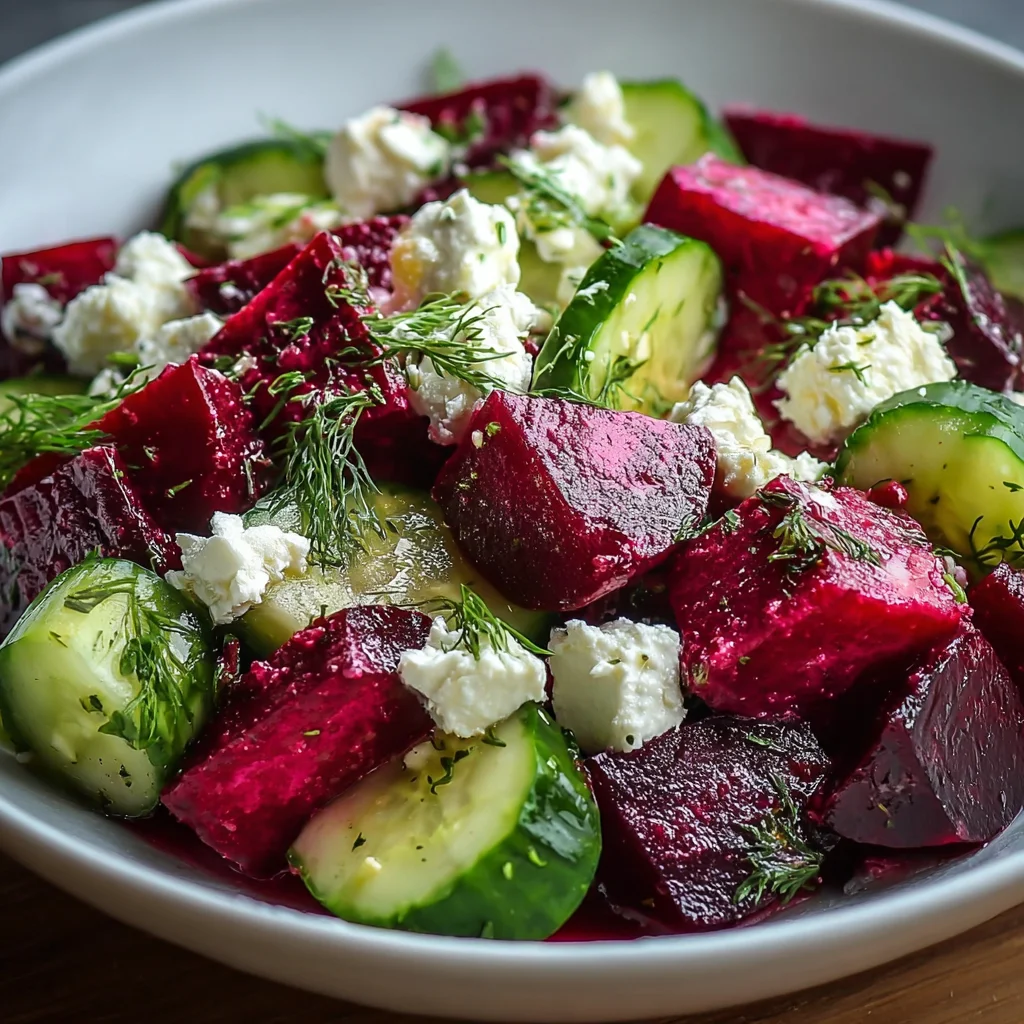 Fresh Beet Cucumber Salad