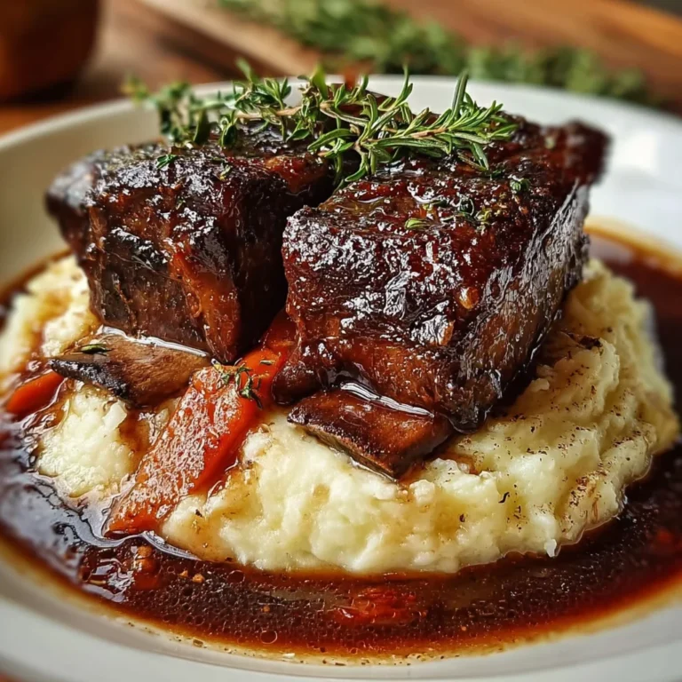 Braised Short Ribs with Mashed Potatoes