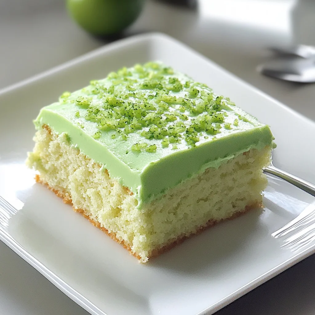 Green Cake Lime Cake: A Refreshing and Zesty Delight!