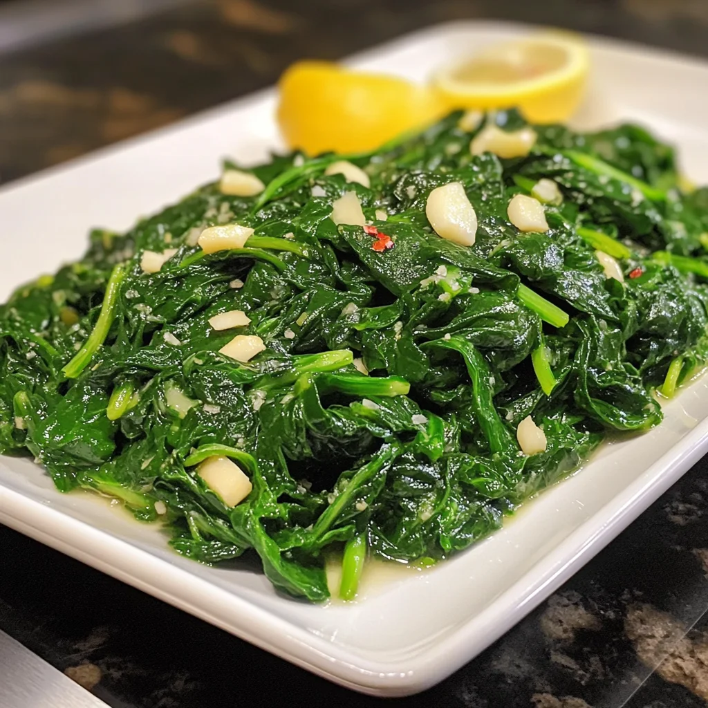 Garlic Sauteed Spinach