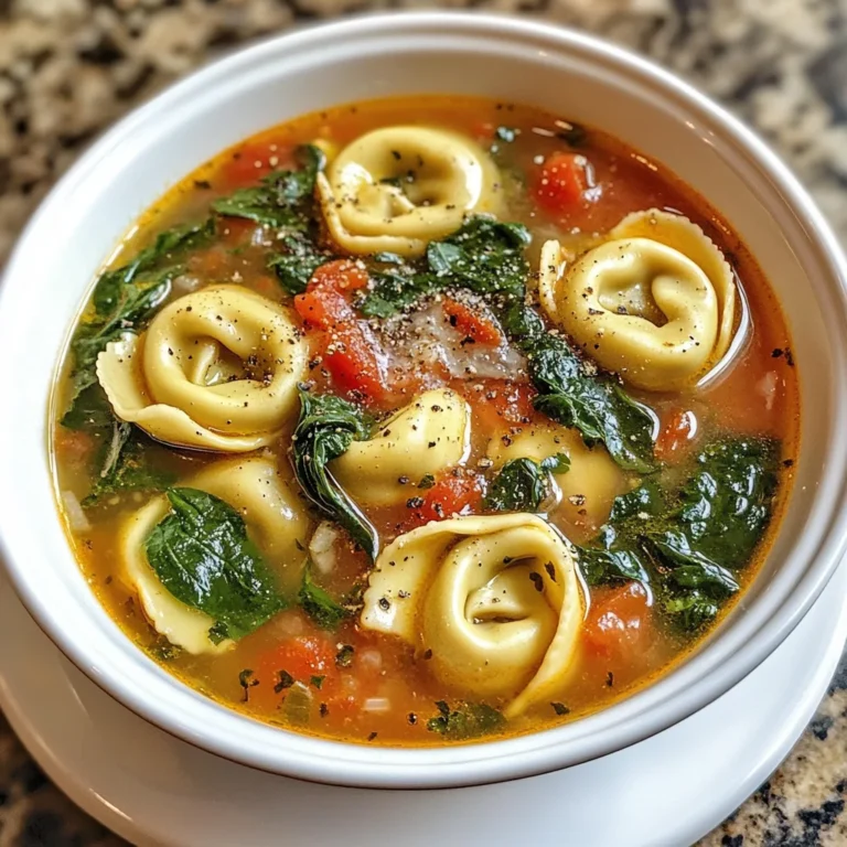 Spinach Tortellini Soup