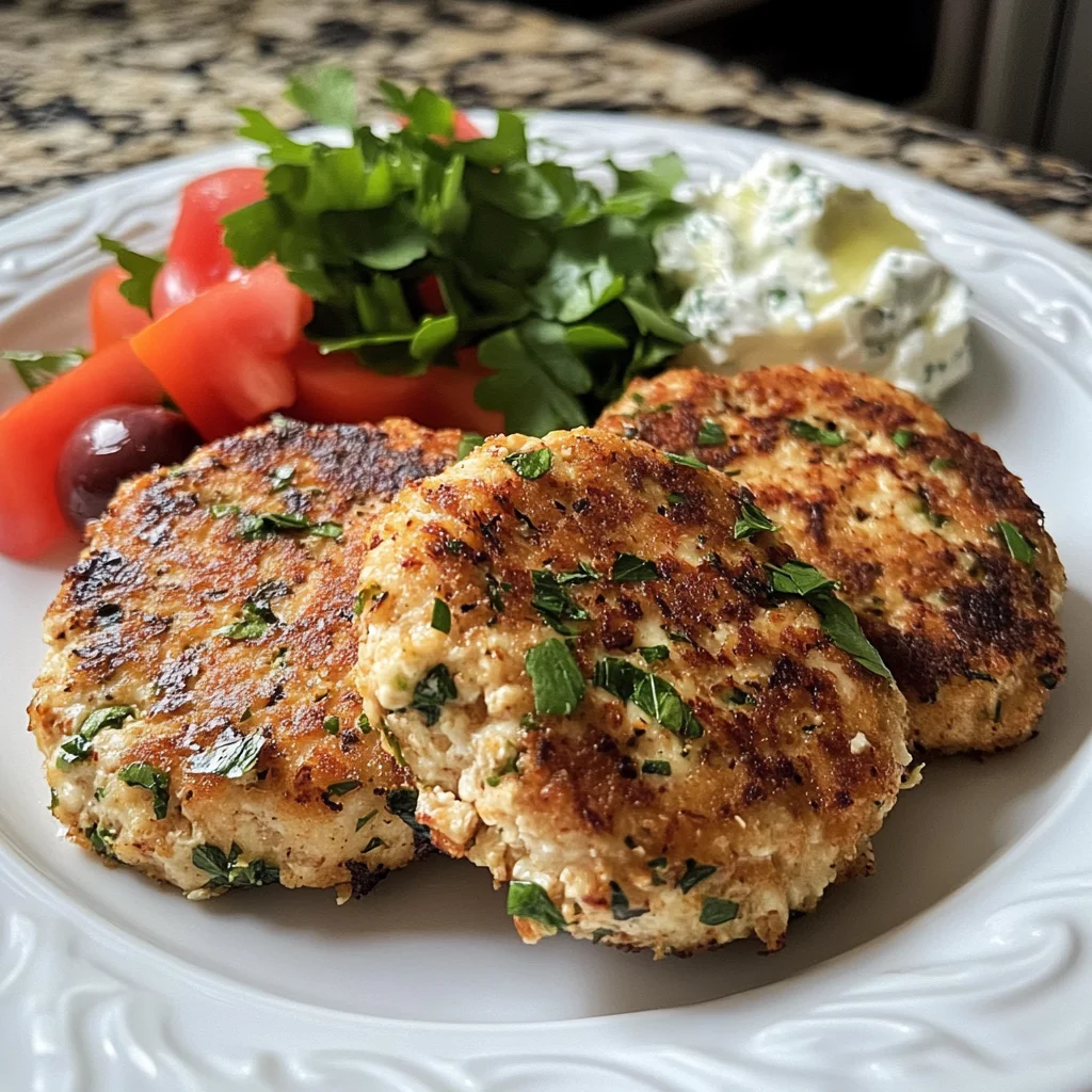 Mediterranean Chicken Patties