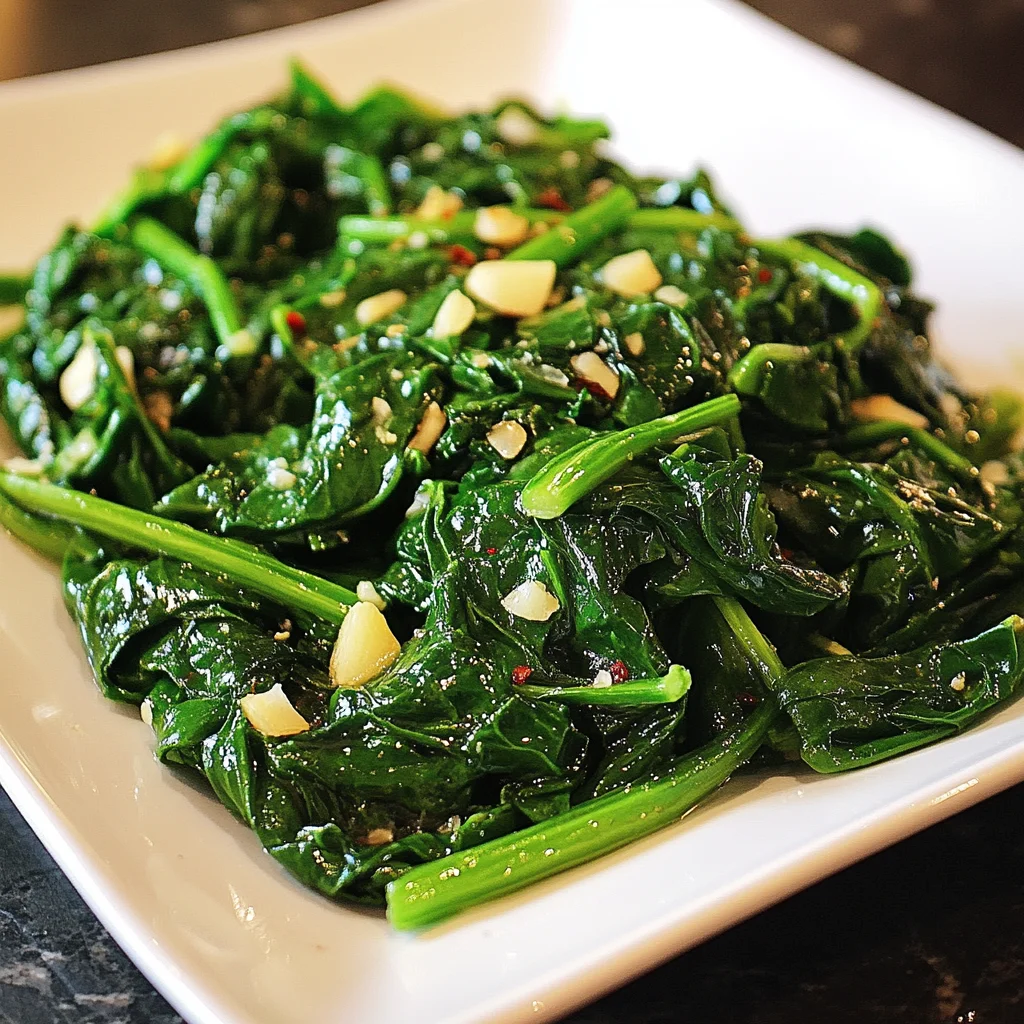 Garlic Sauteed Spinach