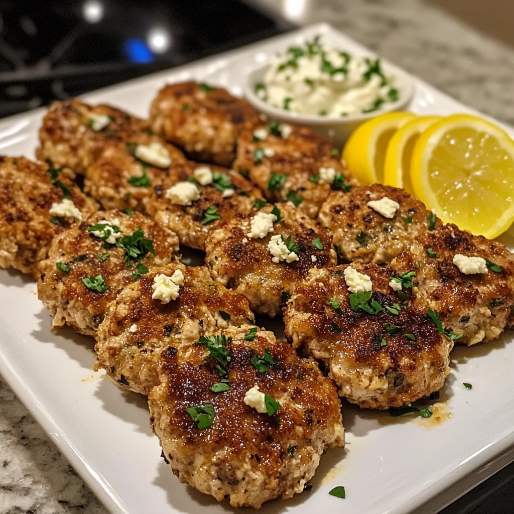 Mediterranean Chicken Patties