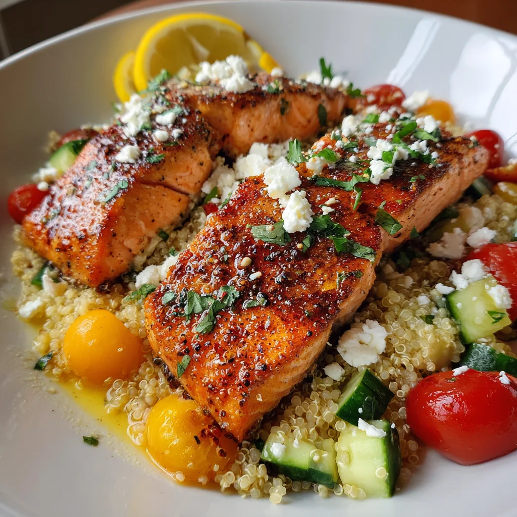 Fresh Mediterranean Salmon Bowl