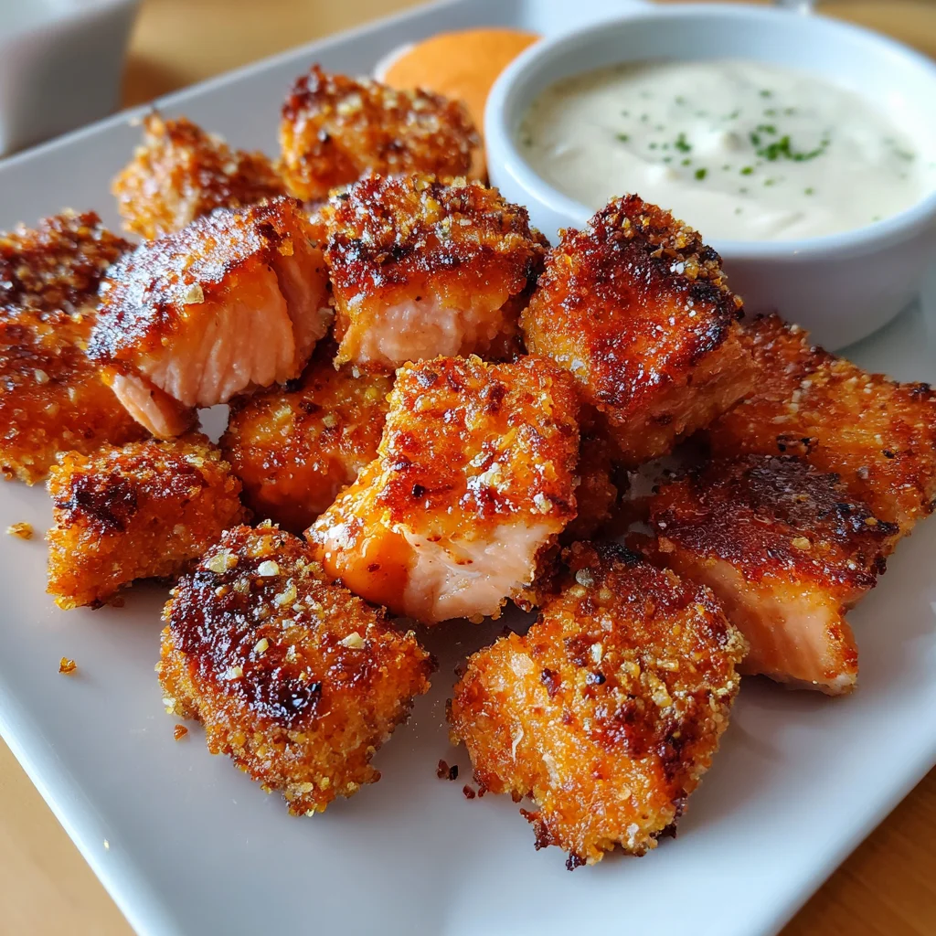 Crispy Bang Bang Salmon Bites