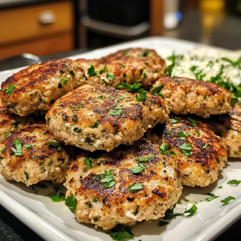 Mediterranean Chicken Patties
