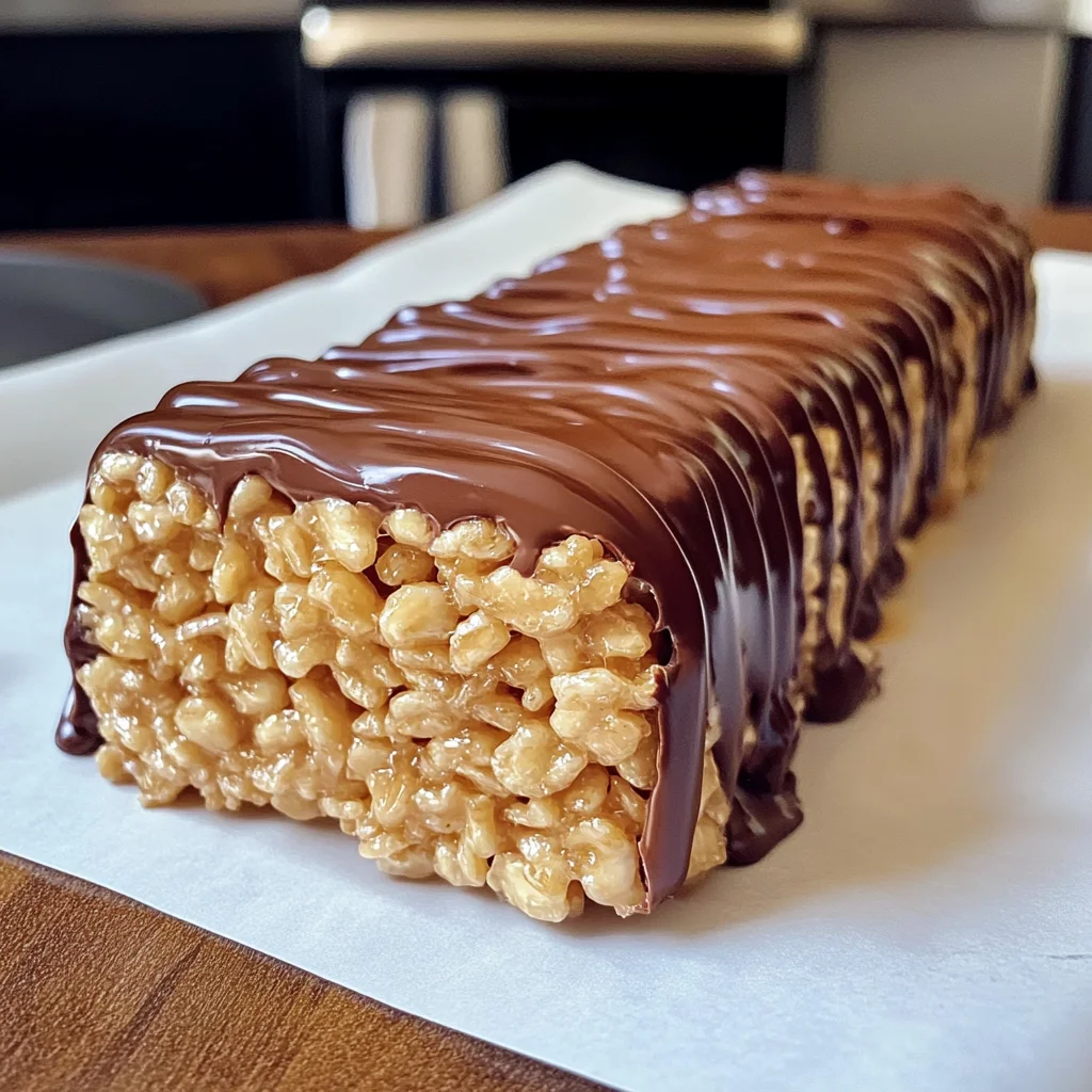 Chocolate Peanut Butter Rice Krispies Roll