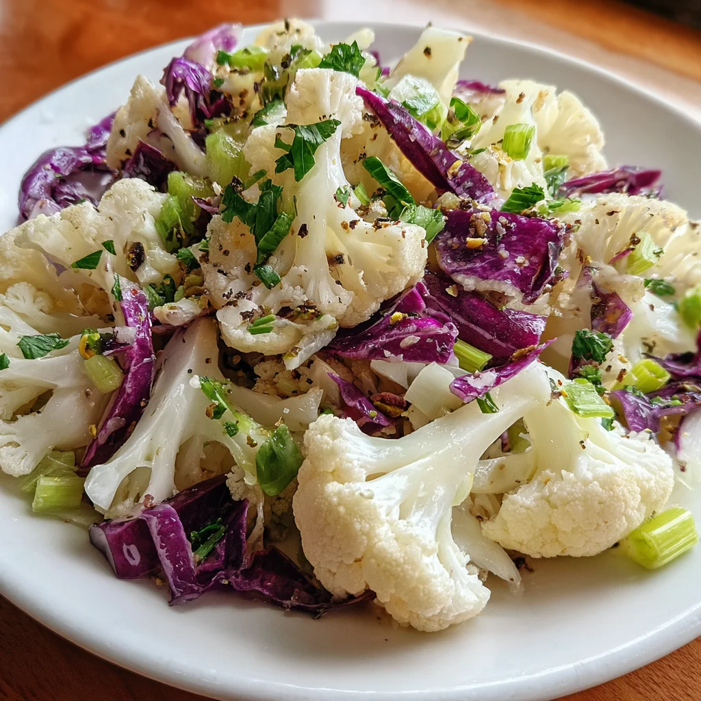 Raw Cauliflower Salad