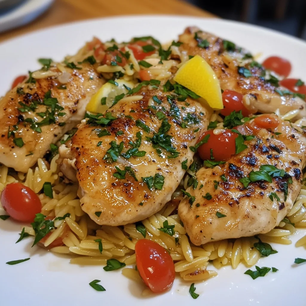 Lemon Chicken Orzo