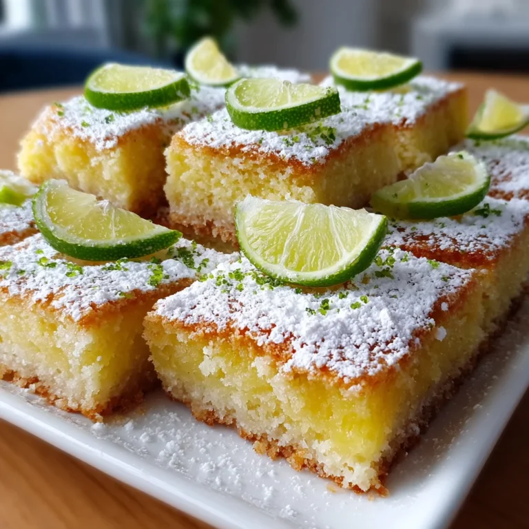 Zesty Lime Bars – A Refreshing Citrus Delight!