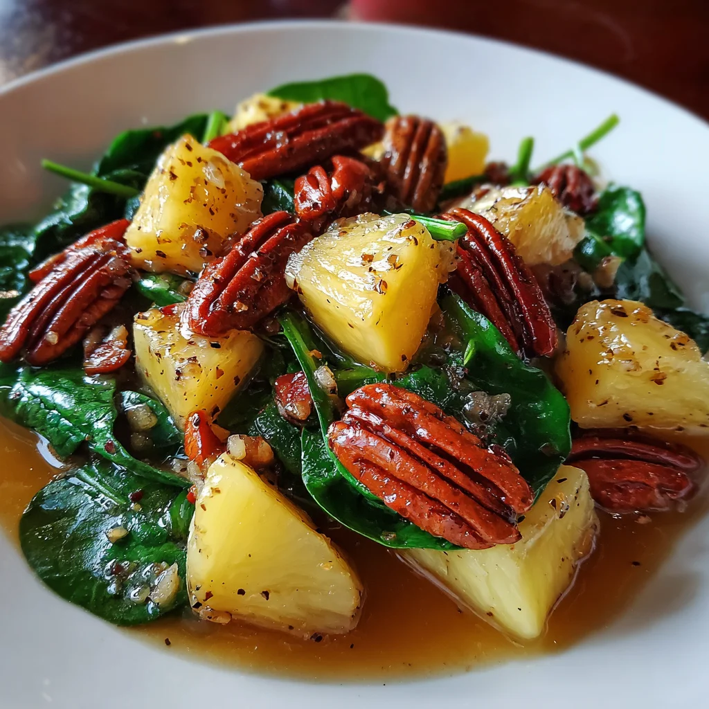 Pineapple Spinach Salad