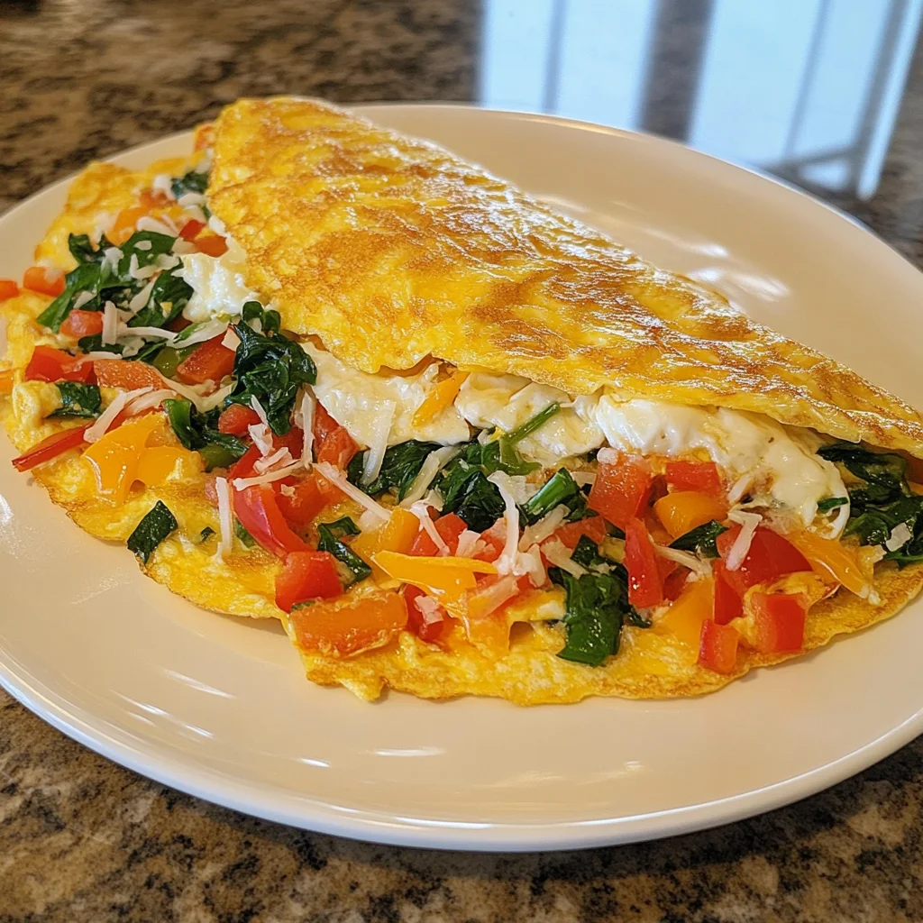 Cheese and Veggie Omelette