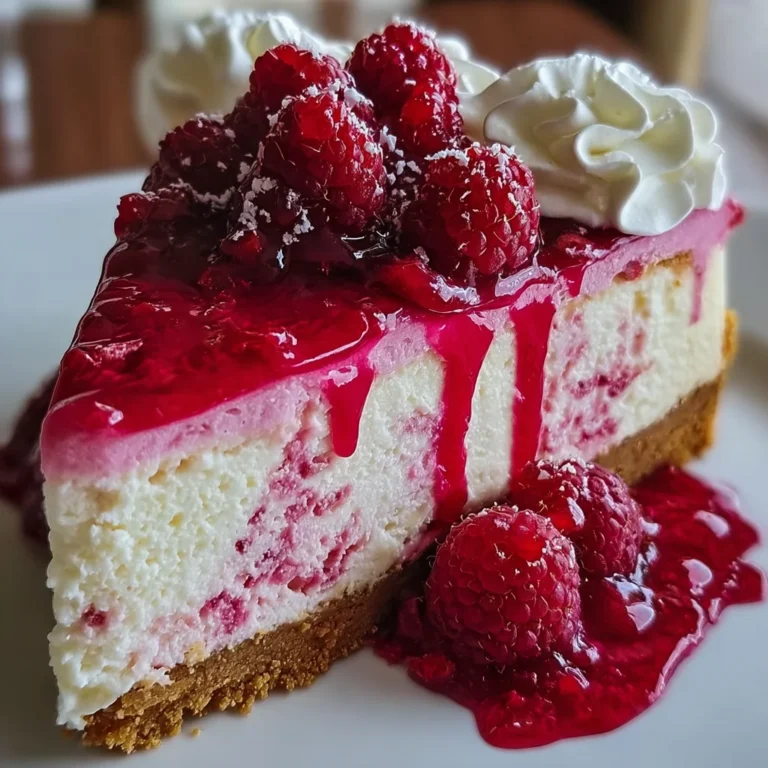 Luxurious Pink Velvet Raspberry Cheesecake