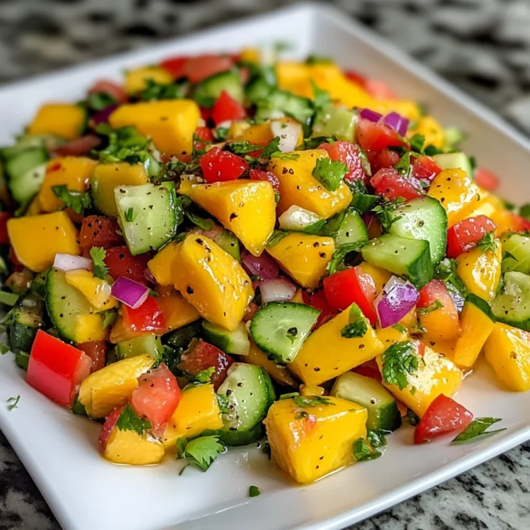 Refreshing Mango Cucumber Salad