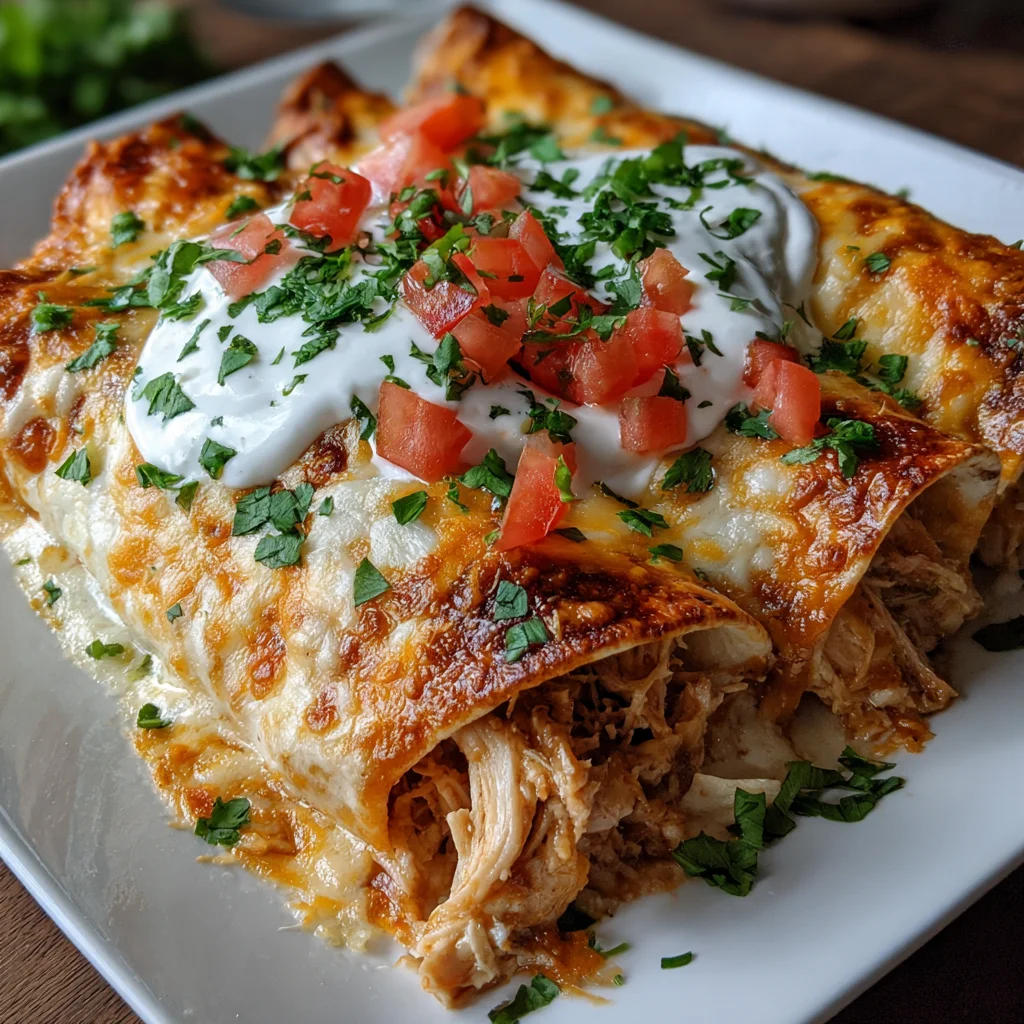 White Chicken Enchiladas Recipe