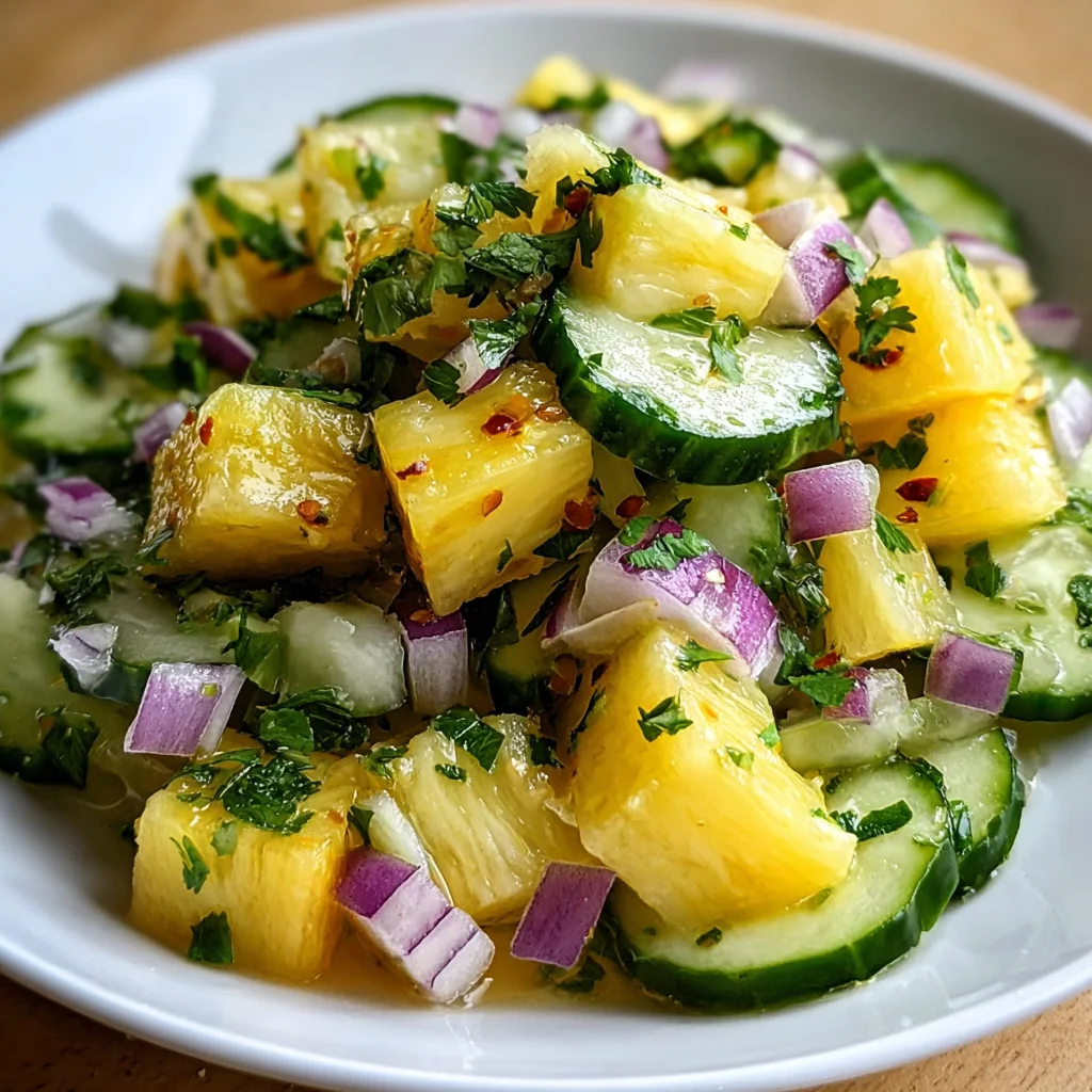 Pineapple Cucumber Salad