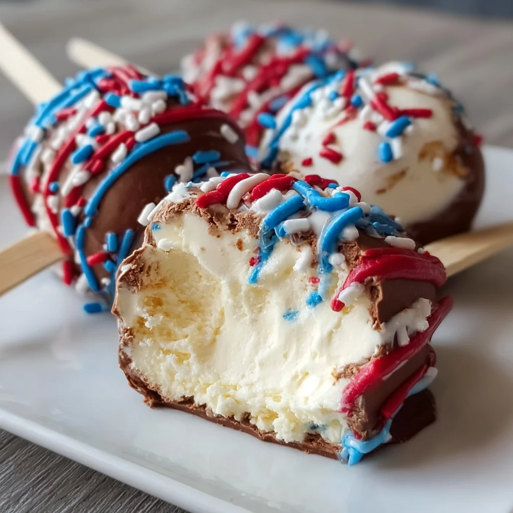 Fourth of July Cheesecake Pops (No-Bake)