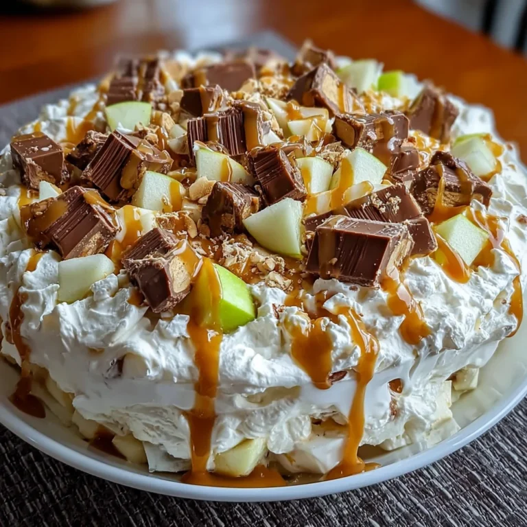 Snickers Salad – A Sweet & Creamy Dessert Salad