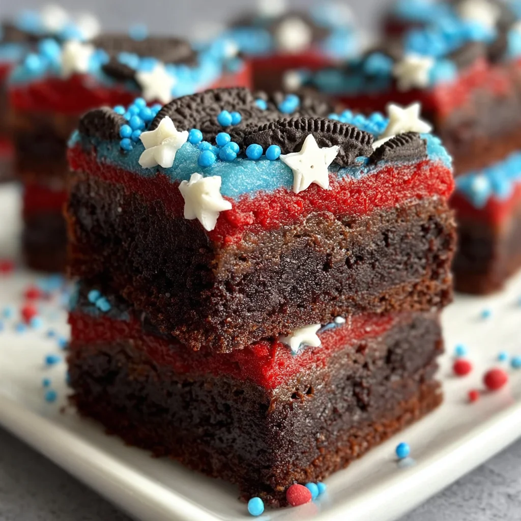 4th of July Brownies