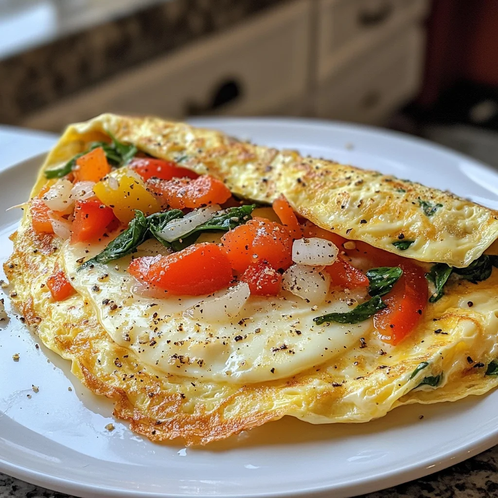 Cheese and Veggie Omelette
