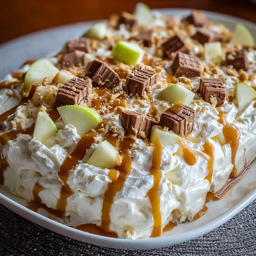 Snickers Salad – A Sweet & Creamy Dessert Salad