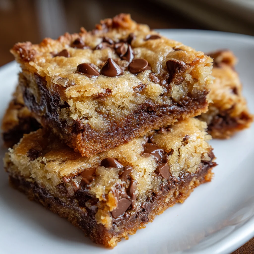 Chocolate Chocolate Chip Cookie Bars