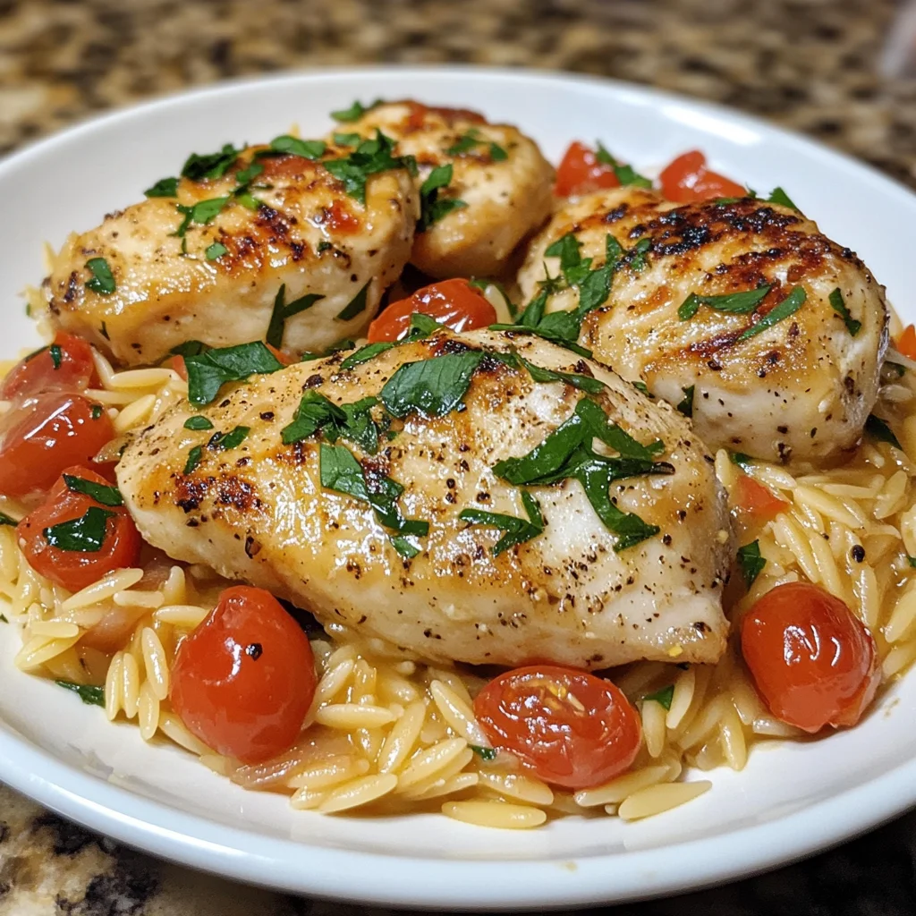 Lemon Chicken Orzo