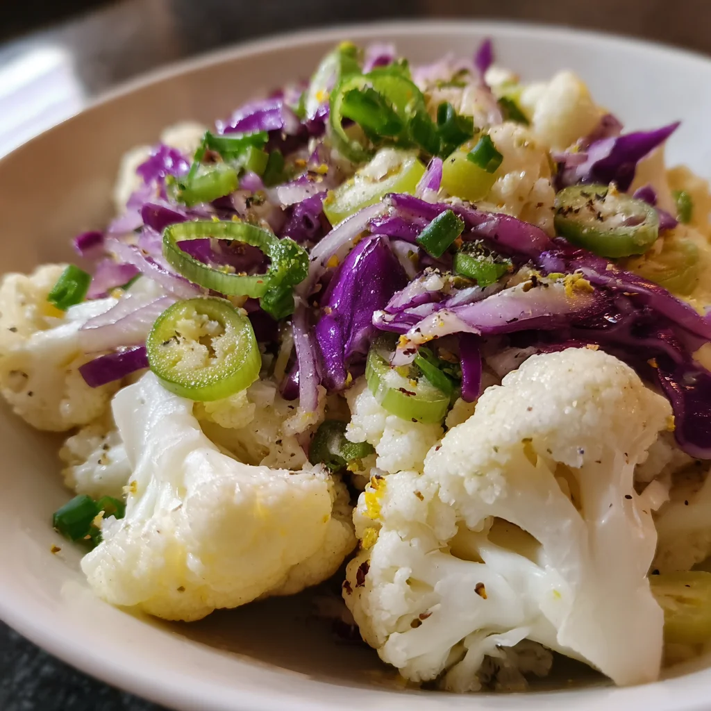 Raw Cauliflower Salad
