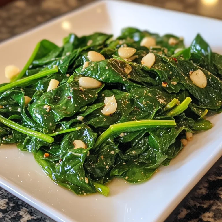 Garlic Sauteed Spinach