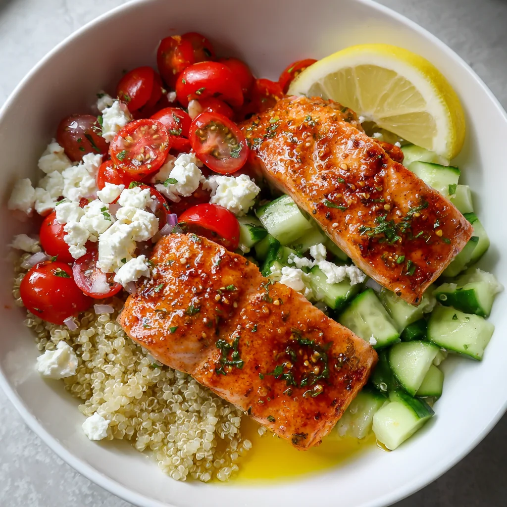 Fresh Mediterranean Salmon Bowl