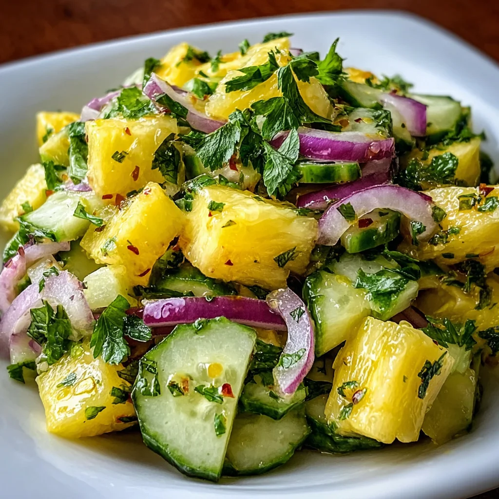 Pineapple Cucumber Salad