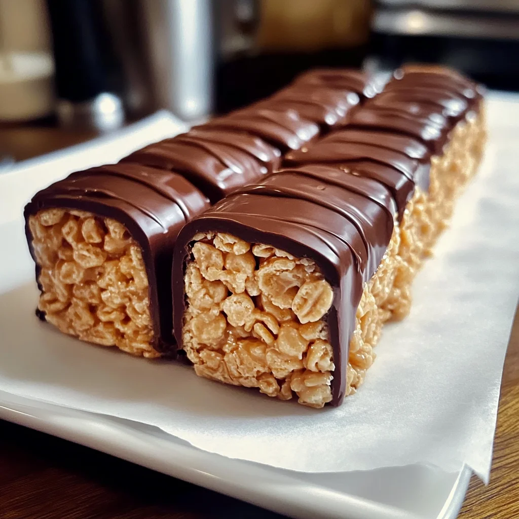Chocolate Peanut Butter Rice Krispies Roll